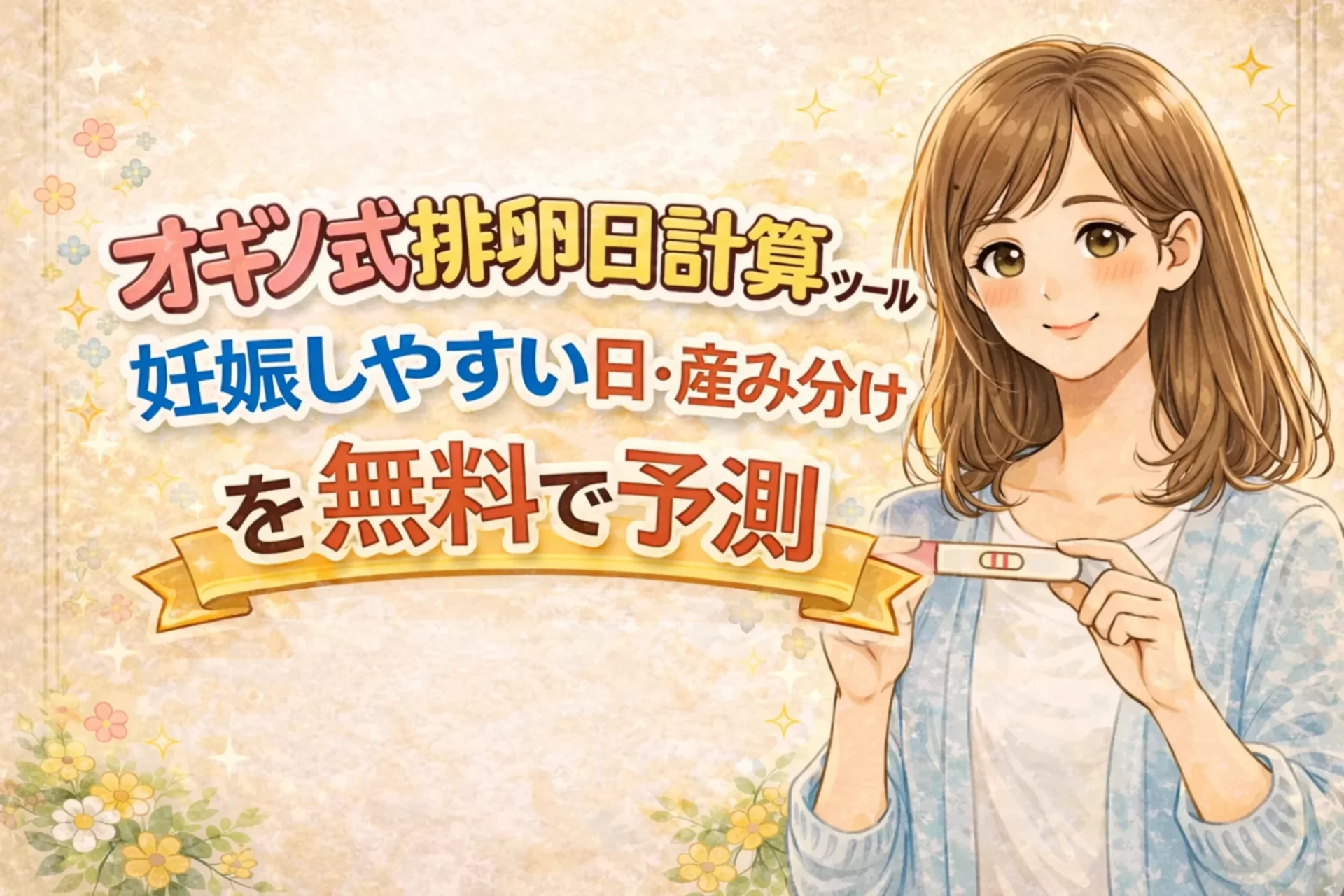 オギノ式排卵日計算ツール|妊娠しやすい日・産み分けを無料で予測【2026年最新】