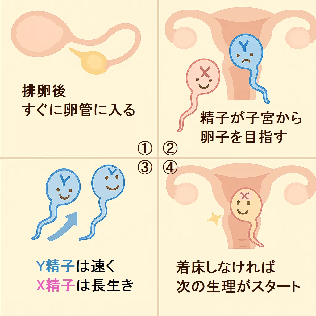 オギノ式排卵日計算の流れ仕組み解説