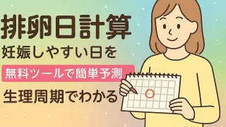 排卵日計算|妊娠しやすい日を無料ツールで簡単予測【生理周期でわかる】