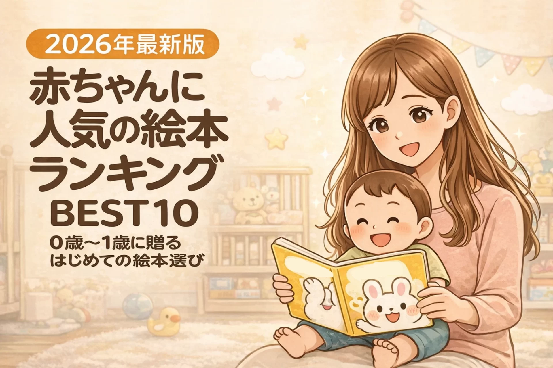 【2026年最新版】赤ちゃんに人気の絵本ランキングBEST10|0歳〜1歳に贈るはじめての絵本選び