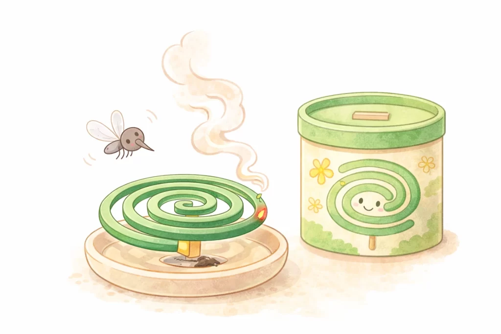 蚊取り線香、妊婦の体に害のないイラスト