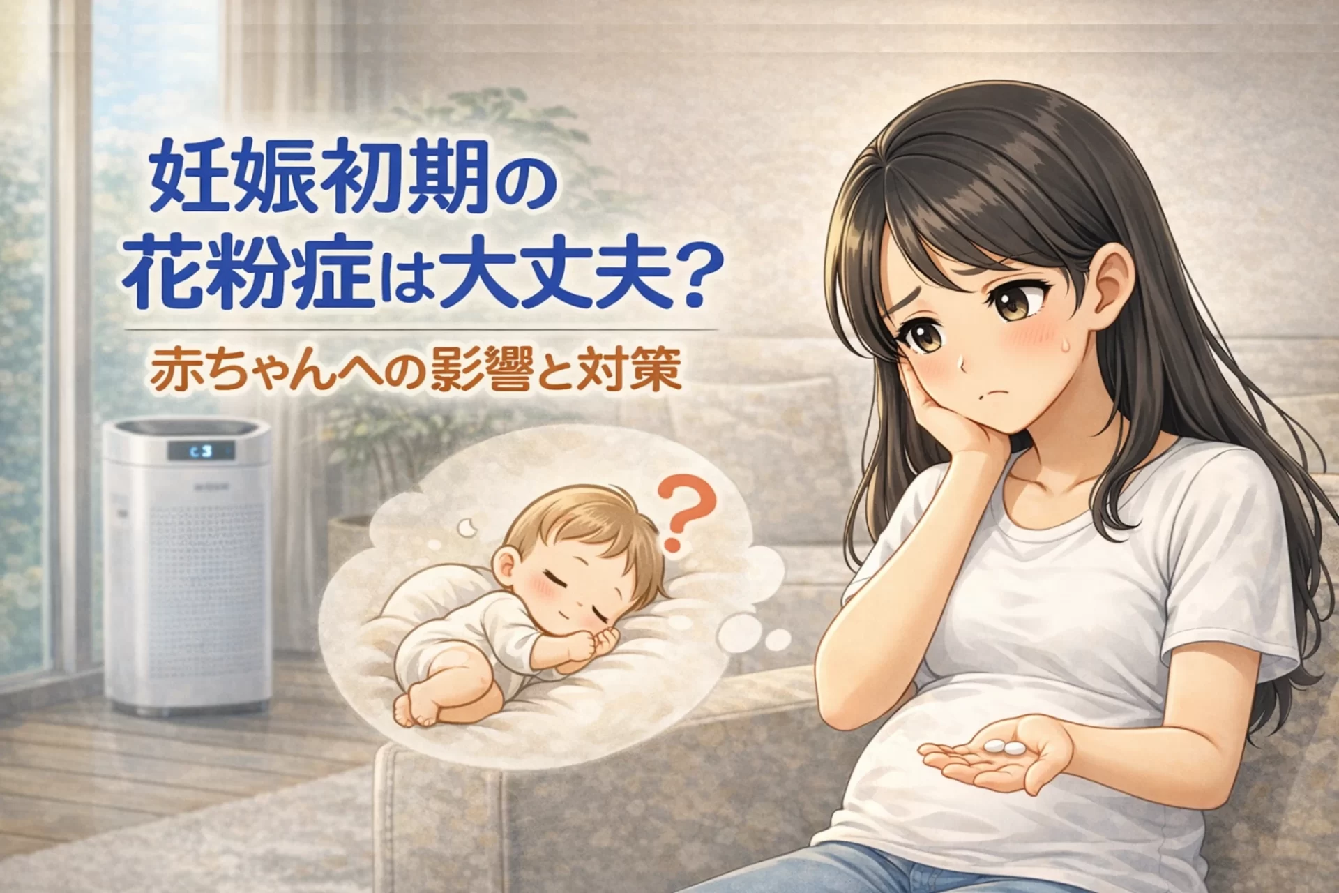 妊娠初期の花粉症は大丈夫？赤ちゃんへの影響と対策