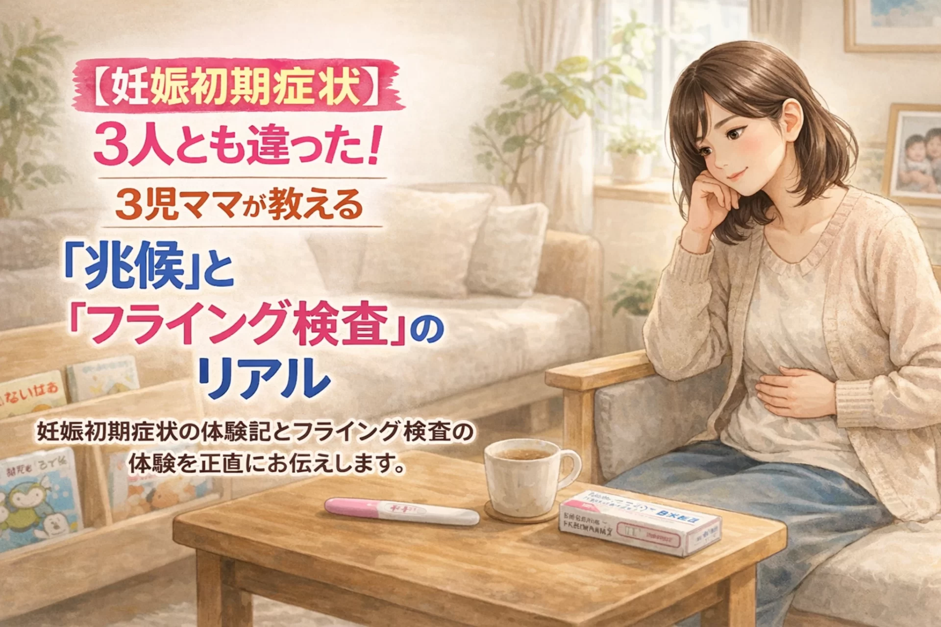 【妊娠初期症状】3人とも違った！3児ママが教える「兆候」と「フライング検査」のリアル