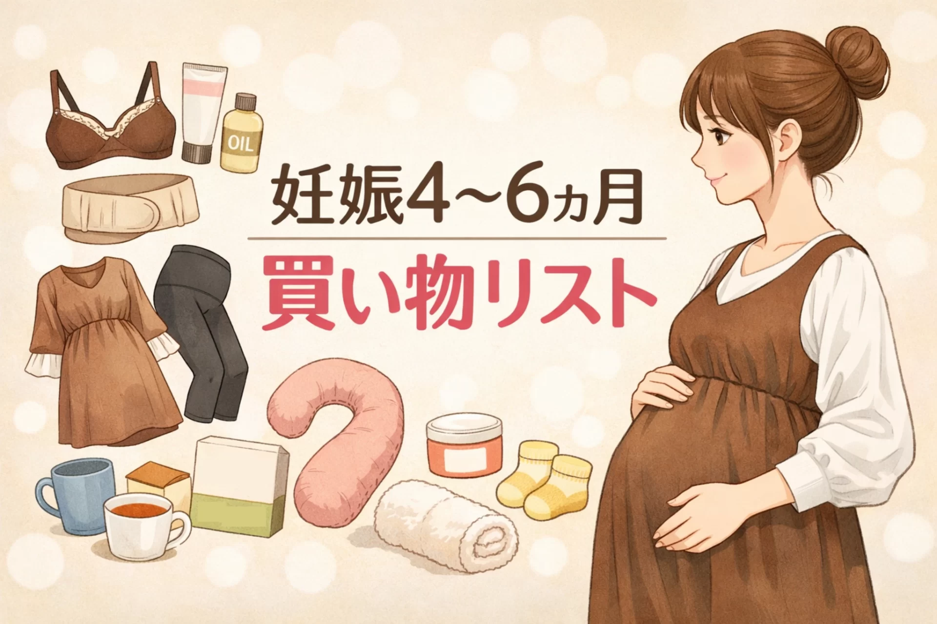 妊娠4〜6ヶ月の買い物リスト｜安定期に準備したいマタニティグッズ完全ガイド