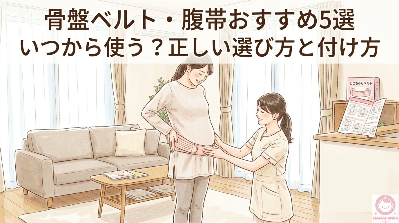 骨盤ベルト・腹帯おすすめ5選|いつから使う?看護師監修の正しい選び方と付け方